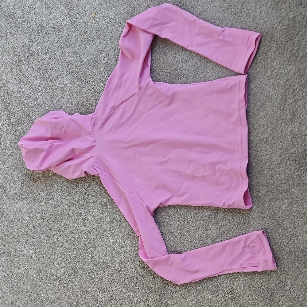 Body by Raven Tracy Women’s Pink Zip-Up Hoodie Sweatshirt - Picture 7 of 9